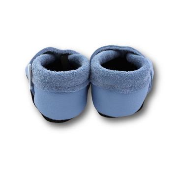 Krabbelschuhe Pirat & Schiff hellblau